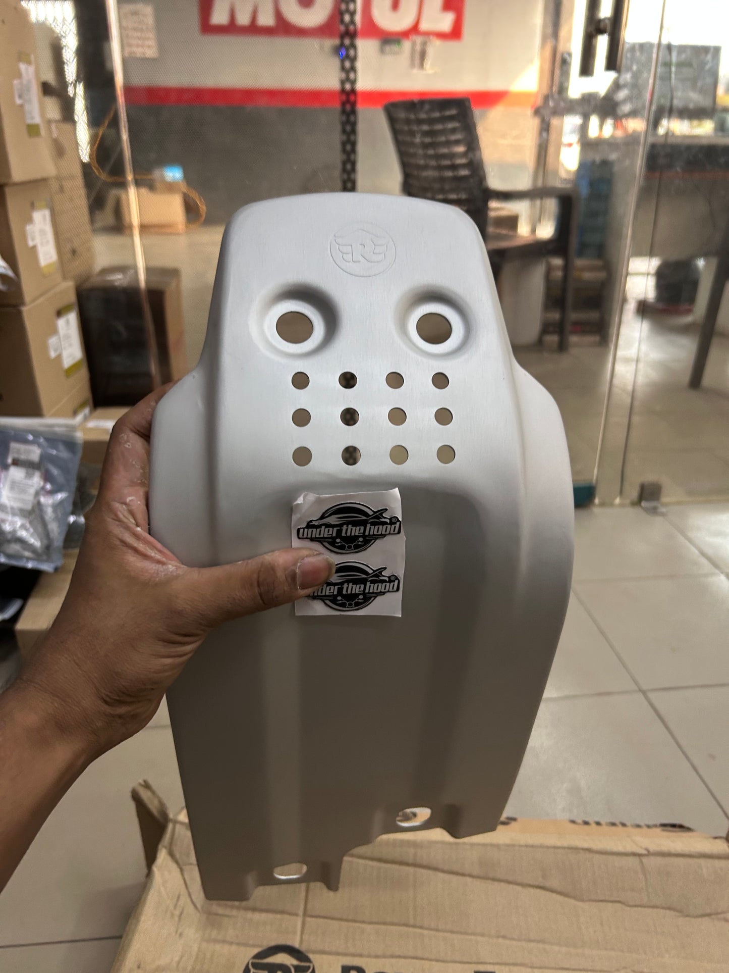 1990552 Silver Large Sumpguard – Interceptor & GT 650 OEM