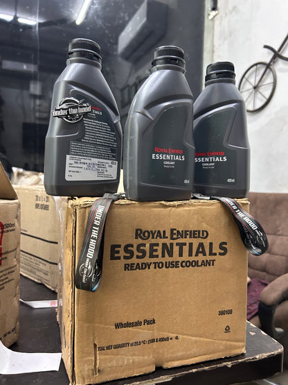 Genuine Royal Enfield Coolant Ready To Use – 400ml Bottle – Sherpa 452 Engine – Himalayan 450 / Guerrilla 450 (Part No. 360108)