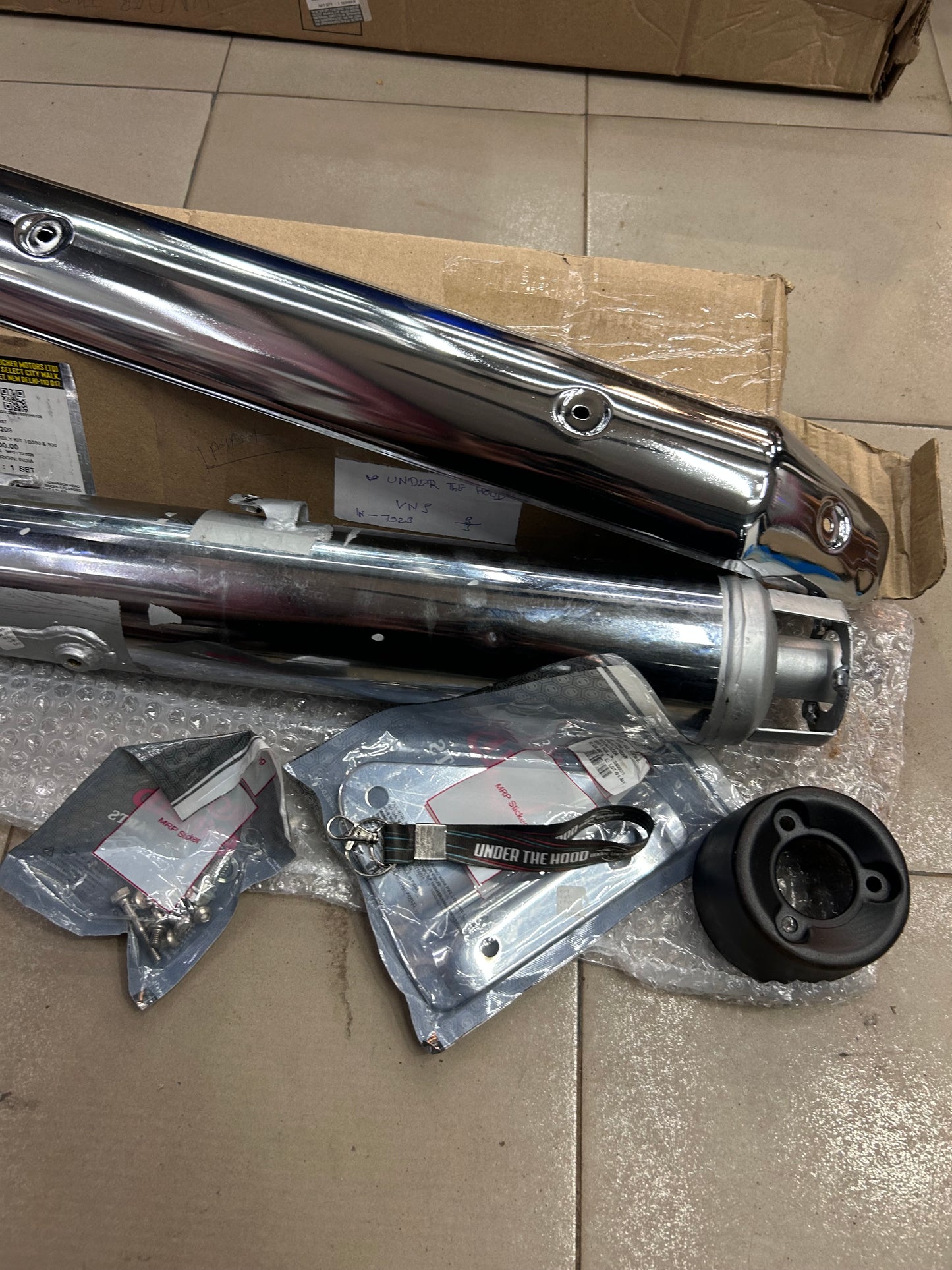 Genuine Royal Enfield Silencer Assembly Kit for Thunderbird 350 / Thunderbird 500 (NTB) | 888209