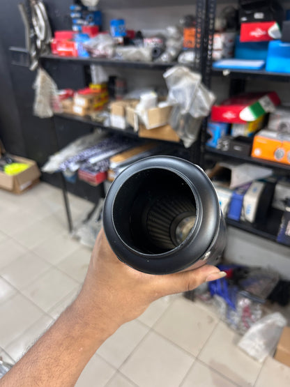 SC Project Style Short Can Exhaust – Universal 51mm Fit for Royal Enfield, KTM, Yamaha, Bajaj, Honda & More – Matte Black, Race Sound