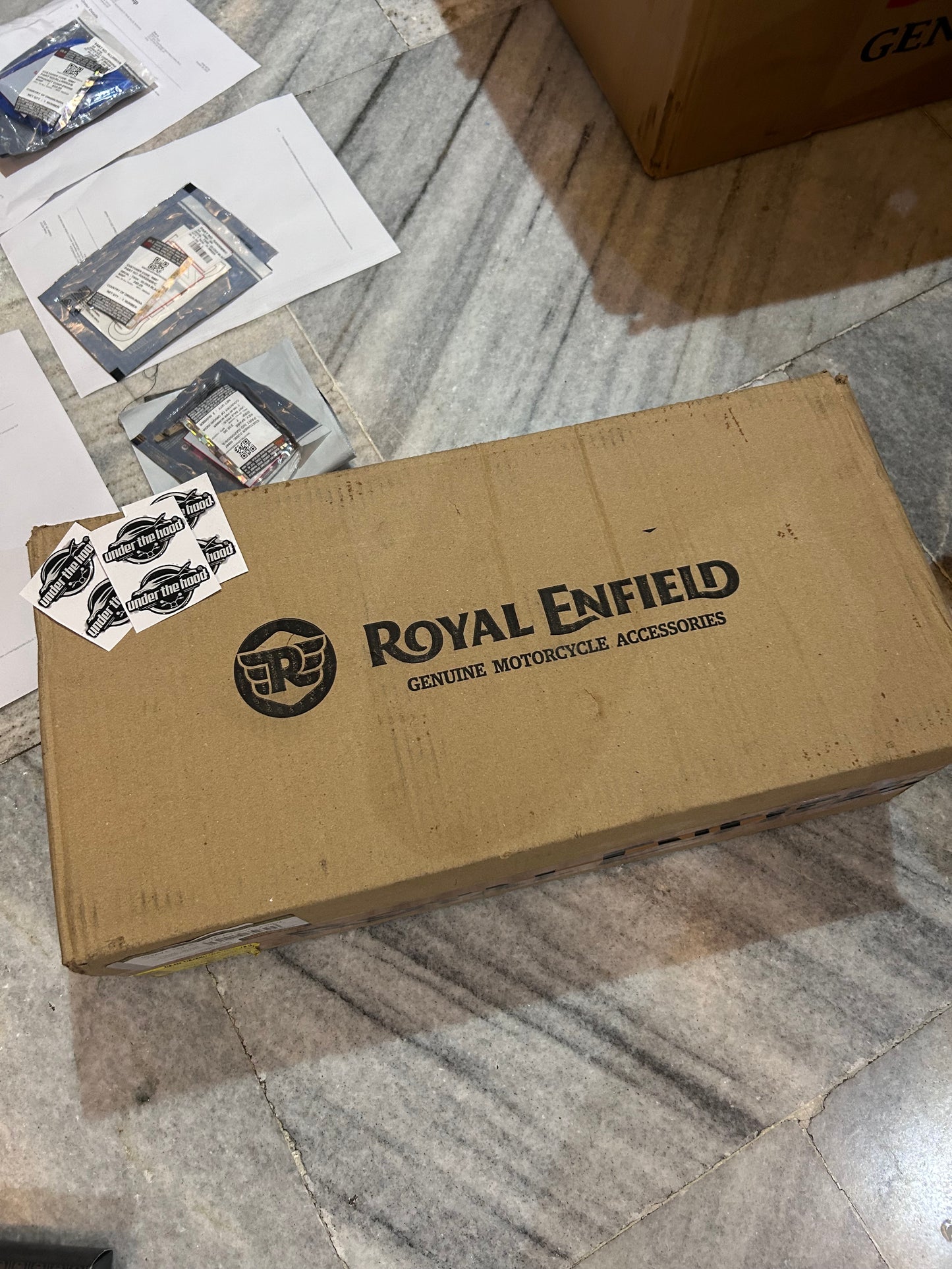 Royal Enfield Black Large Sumpguard 1990555 — OEM Engine Under-Guard for Bear 650, Interceptor 650 & Continental GT 650