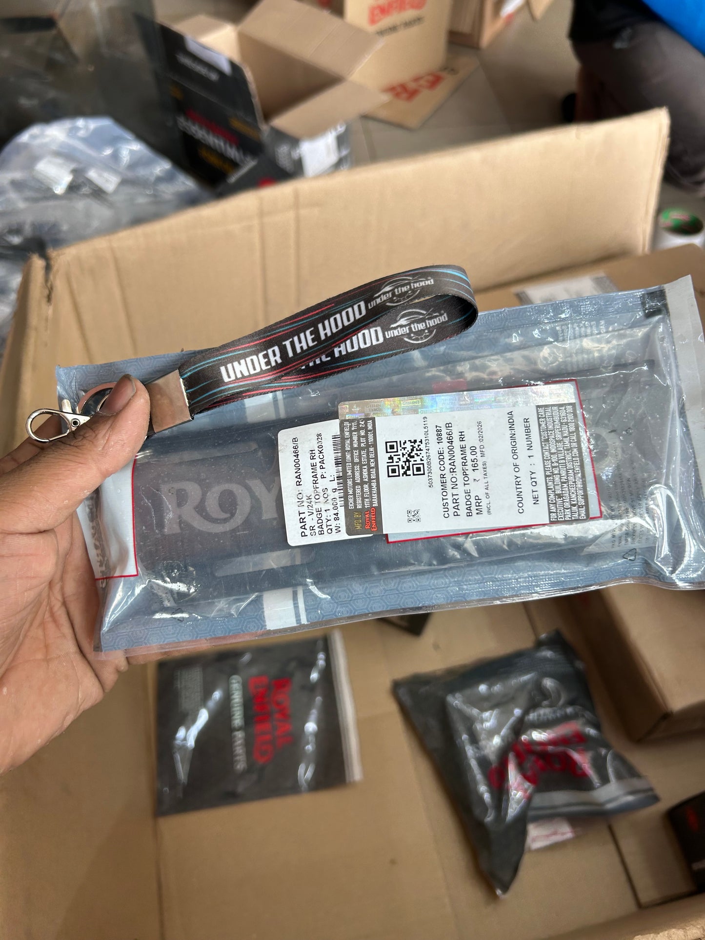 Royal Enfield Genuine Badge Topframe RH for Royal Enfield Himalayan 411 ABS (BS6/BS6V) – RAN00466/B