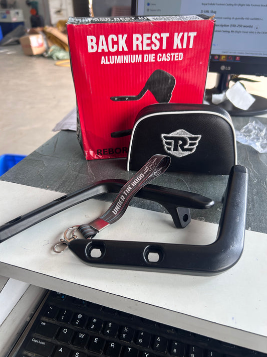 Replica Passenger Backrest for Classic 350 Reborn, Electra & Standard UCE – Comfortable Pillion Support