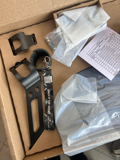 Royal Enfield 1990530 Black Painted Instrument Cowl — OEM Windshield / Flyscreen for Bear 650