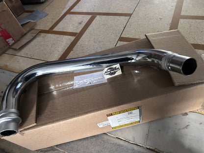 Royal Enfield RLX00512/B – Exhaust Pipe Assembly (Chrome Plate) – OEM for Reborn Classic 350 , New Bullet 350, & Meteor 350