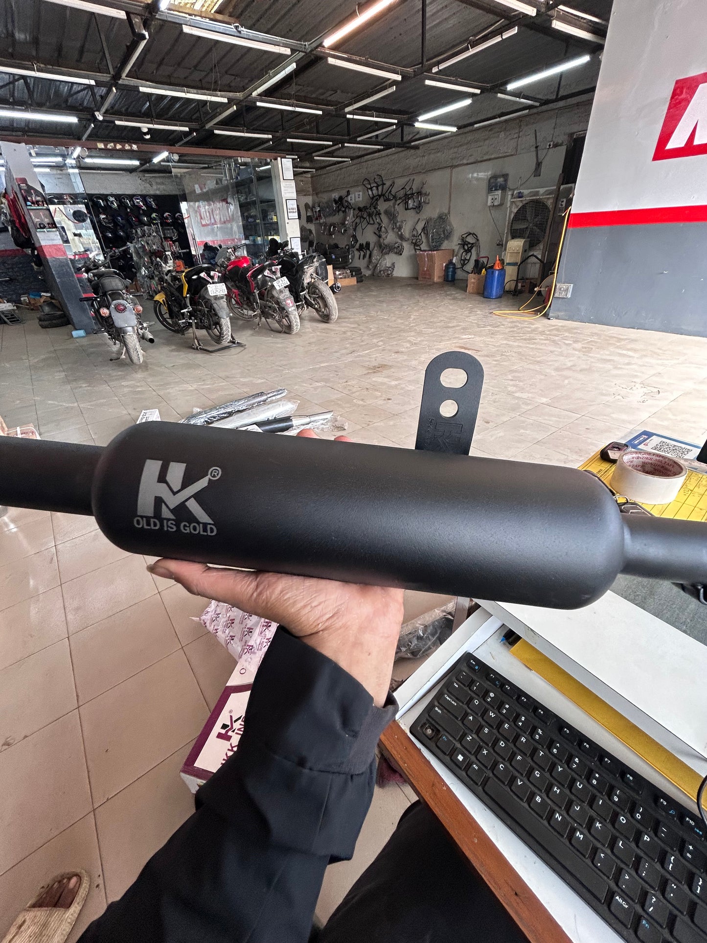 HK INDORI SILENCER FOR METEOR 350 REBORN 350 DIRECT FIT