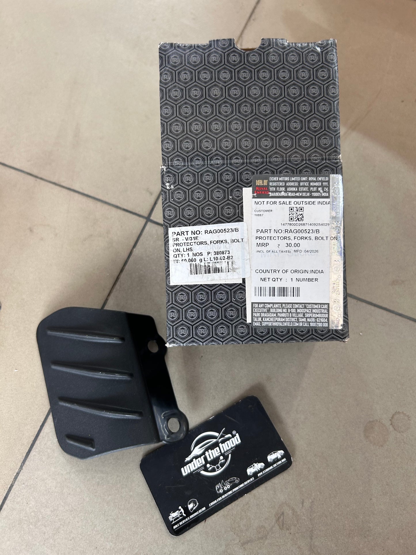 Royal Enfield Fork Protector RHS RAG00523/B for Himalayan 450