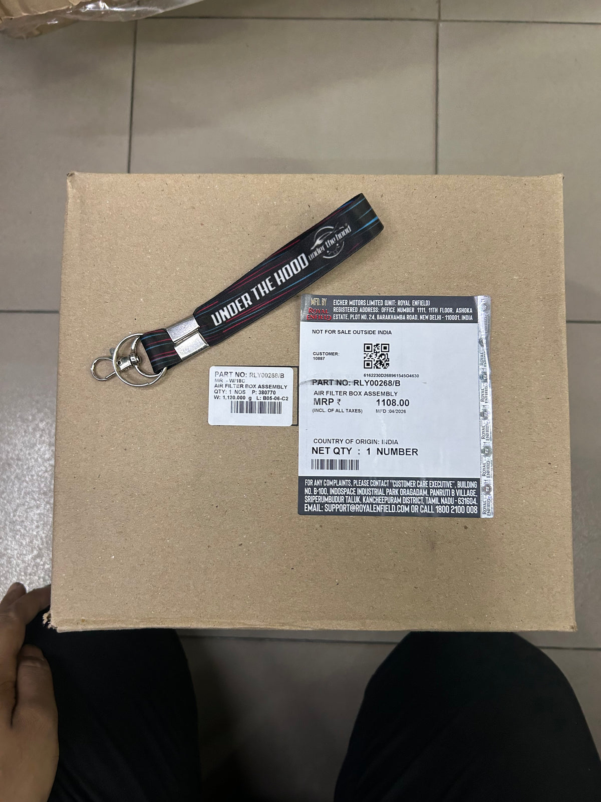 Genuine Royal Enfield Meteor 350, Classic 350 Reborn, Bullet 350 & Goan Classic 350 Air Filter Box Assembly – RLY00268