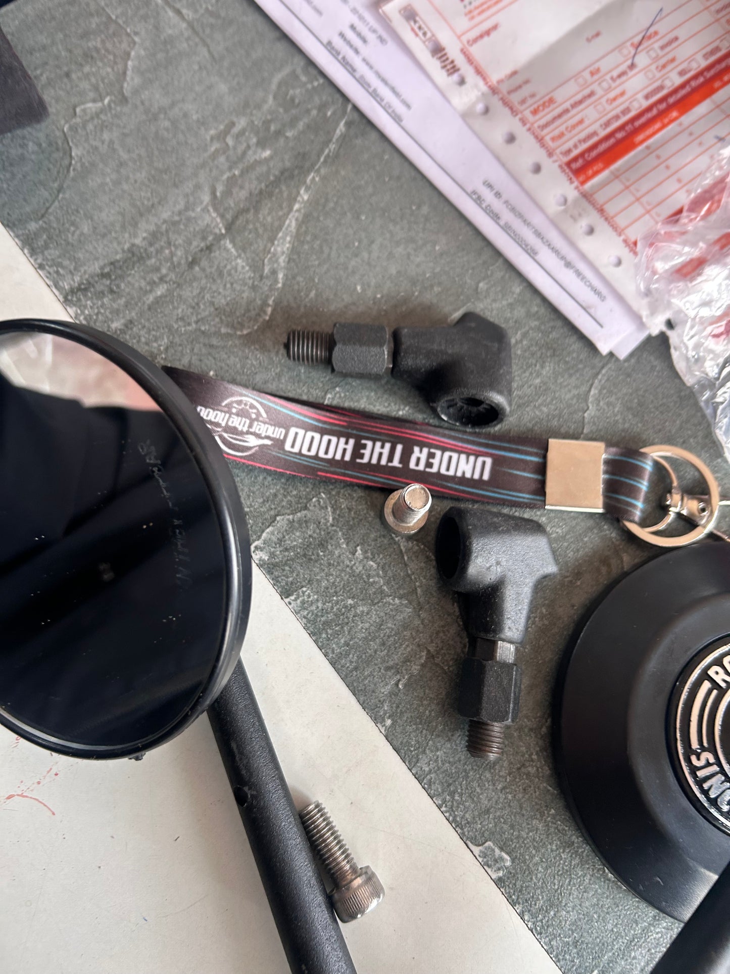 Premium GMA-Style Bar-End Touring Mirrors for Royal Enfield (Replica) – Under The Hood Edition