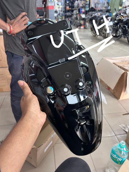 Royal Enfield RAQ00681/A – Rear Mudguard (Painted Black) | Genuine OEM for Hunter 350 (Dapper, Metro, Metro Rebel, Retro/Factory)