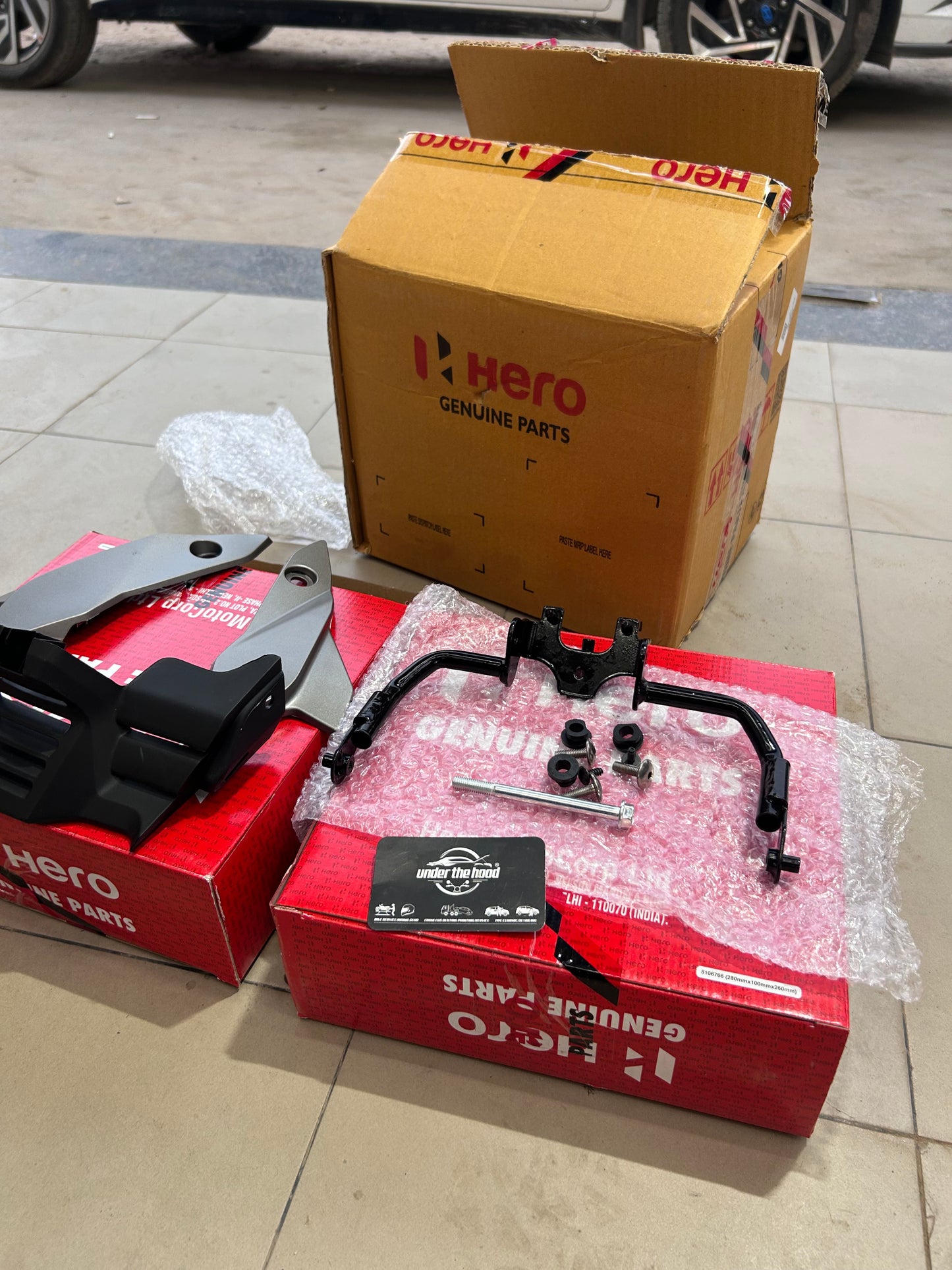 Hero Genuine Belly Pan Assembly Kit for Glamour X 125 - 5 Colour Options