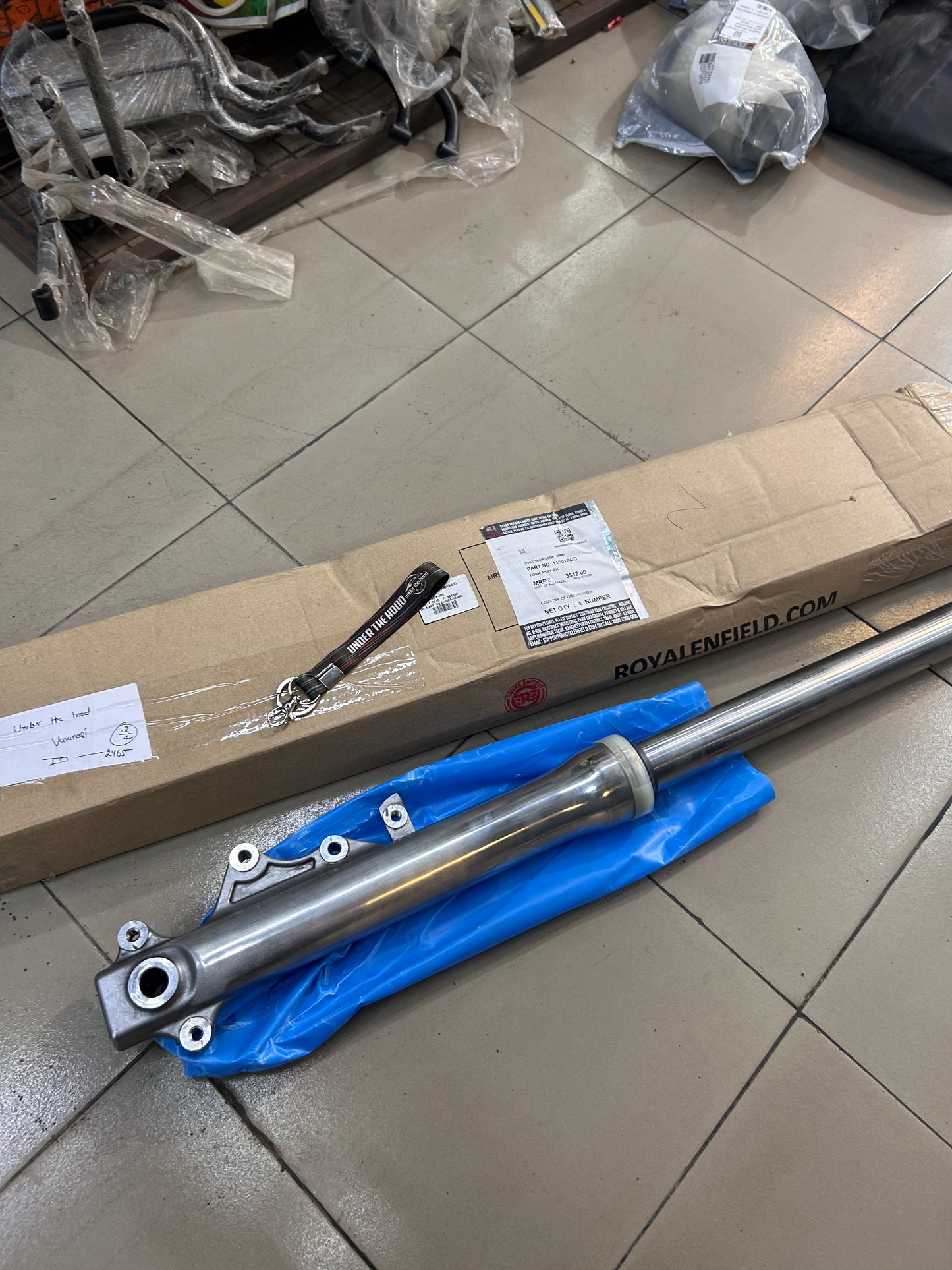 Royal Enfield 1100184/D – Front Fork Assembly RH (Right Side) for Classic 350 Reborn J-Series (BS6, Euro 5)