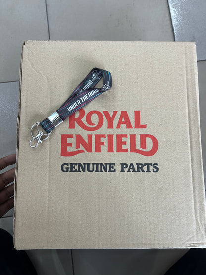 Royal Enfield Meteor 350 Fireball Orange RH Outer Cover with Orange Sticker Gloss Black RAV02805/A
