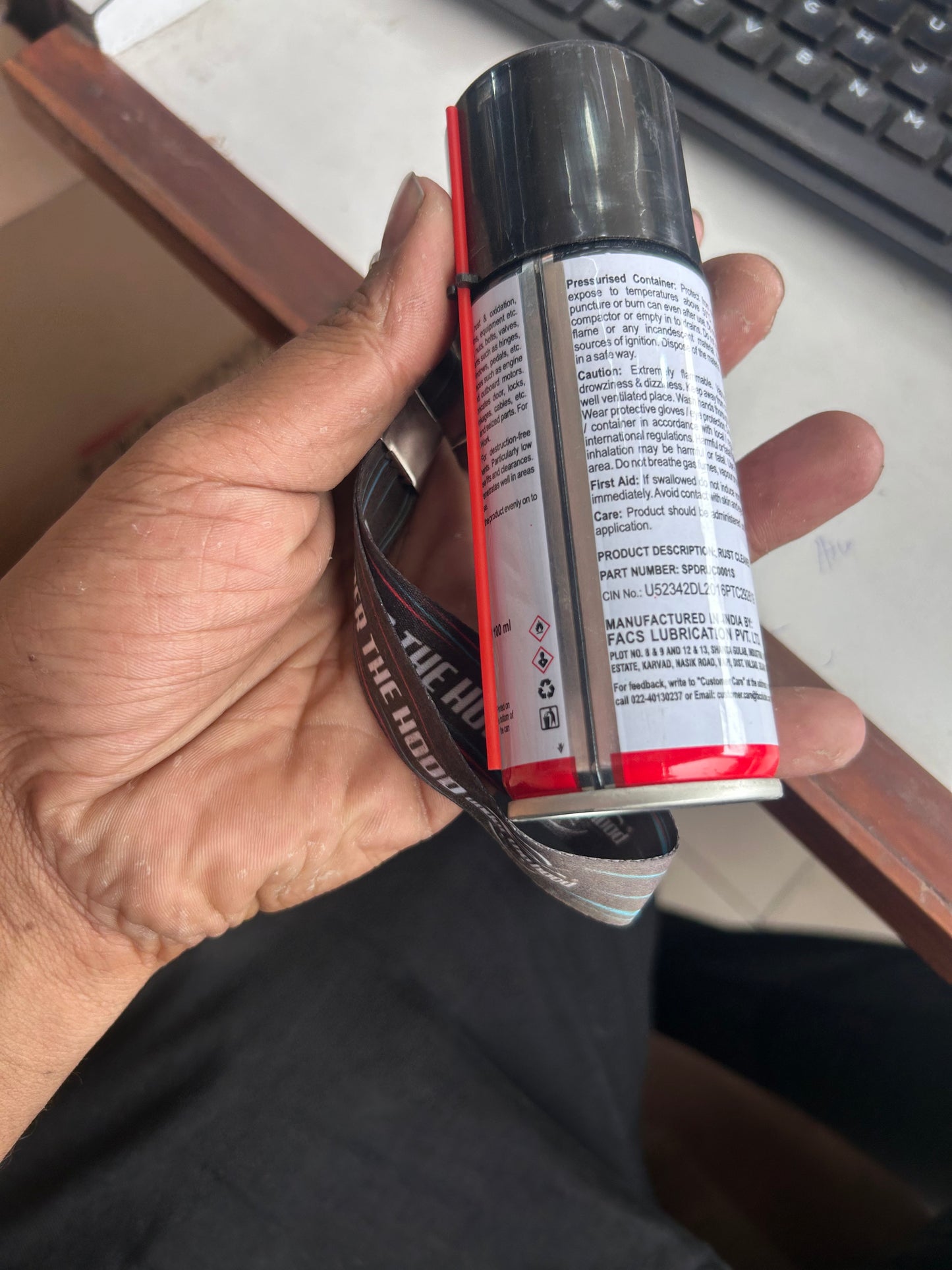 Hero Rust Cleaner Spray 100ml (Genuine) – SPDRUC0001S – Rust Remover + Penetrating Lubricant + Moisture Displacer (WD-40-Type Maintenance Use)