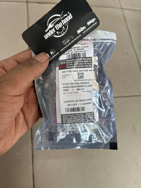 Royal Enfield Super Meteor 650 Handlebar Riser Clamp RAL00225/C | Genuine OEM
