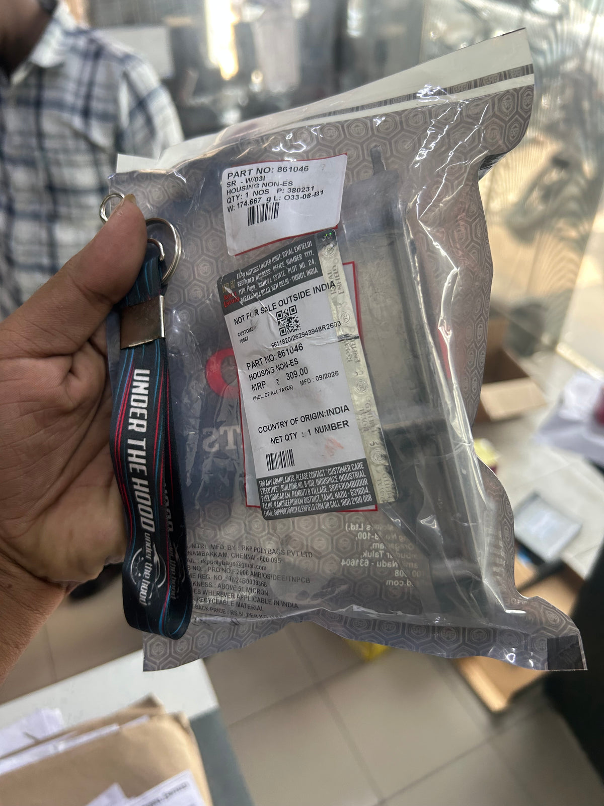 Royal Enfield 861046 – Housing Non-ES (Non-Electric Start) for Bullet 350 UCE Kick-Start (KS) | Genuine OEM