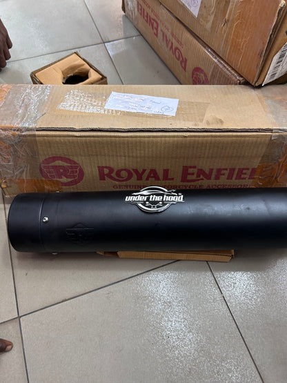 Royal Enfield 1990725 Black Straightcut Silencer-IN — Classic 350 UCE OEM-Style Silencer
