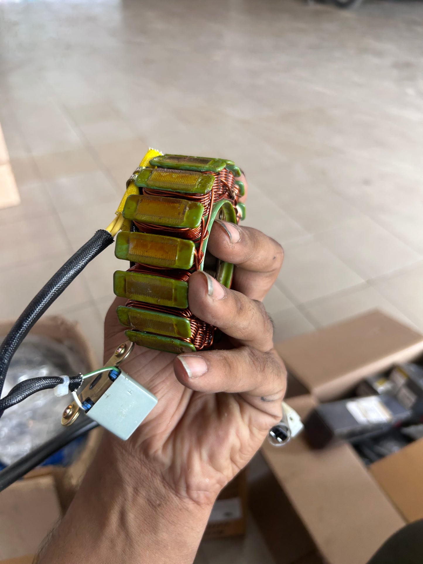 Royal Enfield 572389/A Stator & Pulsar Coil Assembly – Fits Bullet 350 X ES ABS, Classic 350 ABS (BSVI)