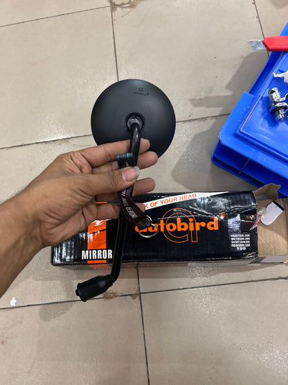 Royal Enfield Hunter 350 / Meteor 350 / Classic 350 Reborn / Shotgun 650 Black Rear View Mirror – Autobird | LH, RH or Pair