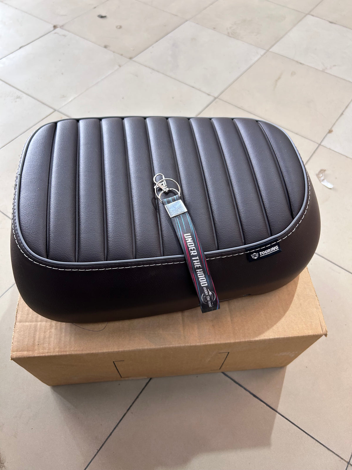 Royal Enfield Brown Touring Passenger Seat for Classic 350 Reborn – KXA00072