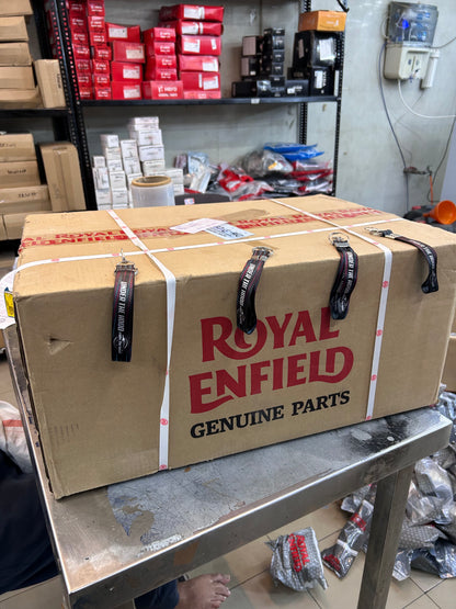 Royal Enfield Fuel Tank Assembly with Sticker White RAK01768/A for Hunter 350 Dapper