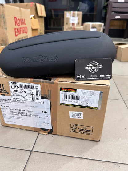Royal Enfield Black Adventure Passenger Seat for Himalayan 450 – Genuine OEM KXA00428 | Best with KXA00427 Rider Seat