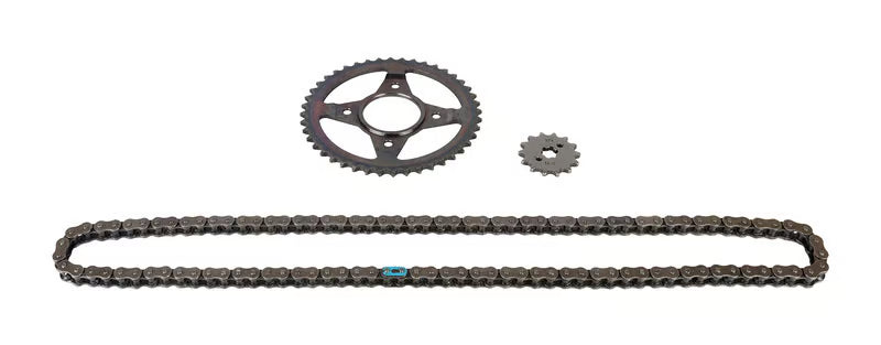 Hero Genuine Chain Sprocket Kit (Chain Sprocket Set) for HF Deluxe, Splendor+ & Passion Pro – Part No. 20K1110S