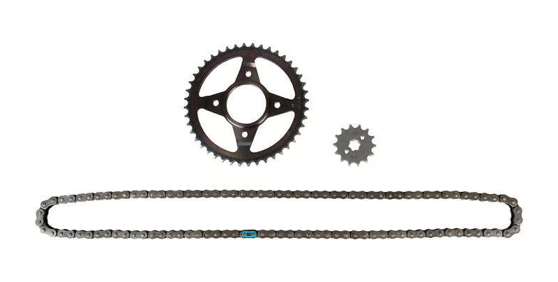 Hero Genuine Chain Sprocket Kit (Chain Sprocket Set) for HF Deluxe, Splendor+ & Passion Pro – Part No. 20K1110S
