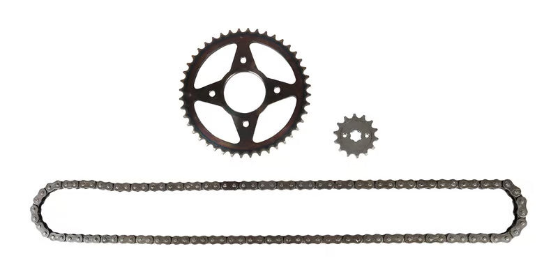 Hero Genuine Chain Sprocket Kit (Chain Sprocket Set) for HF Deluxe, Splendor+ & Passion Pro – Part No. 20K1110S