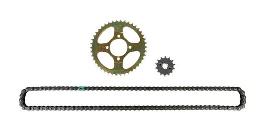 Hero Genuine Chain Sprocket Kit (Y2K) for HF Deluxe & HF Dawn – Part No. 20K111S