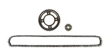 Hero Genuine Chain Sprocket Kit (Chain Kit) for Passion XPro – Part No. 20K450S