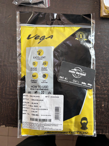 VEGA Balaclava Head Protection | Universal Face Mask for Bikers, Riders & Outdoor Use