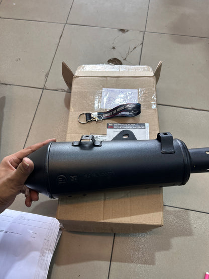 Royal Enfield Hunter 350 Stock Silencer Assembly HR Black – Genuine OEM Exhaust – RLX00794/F
