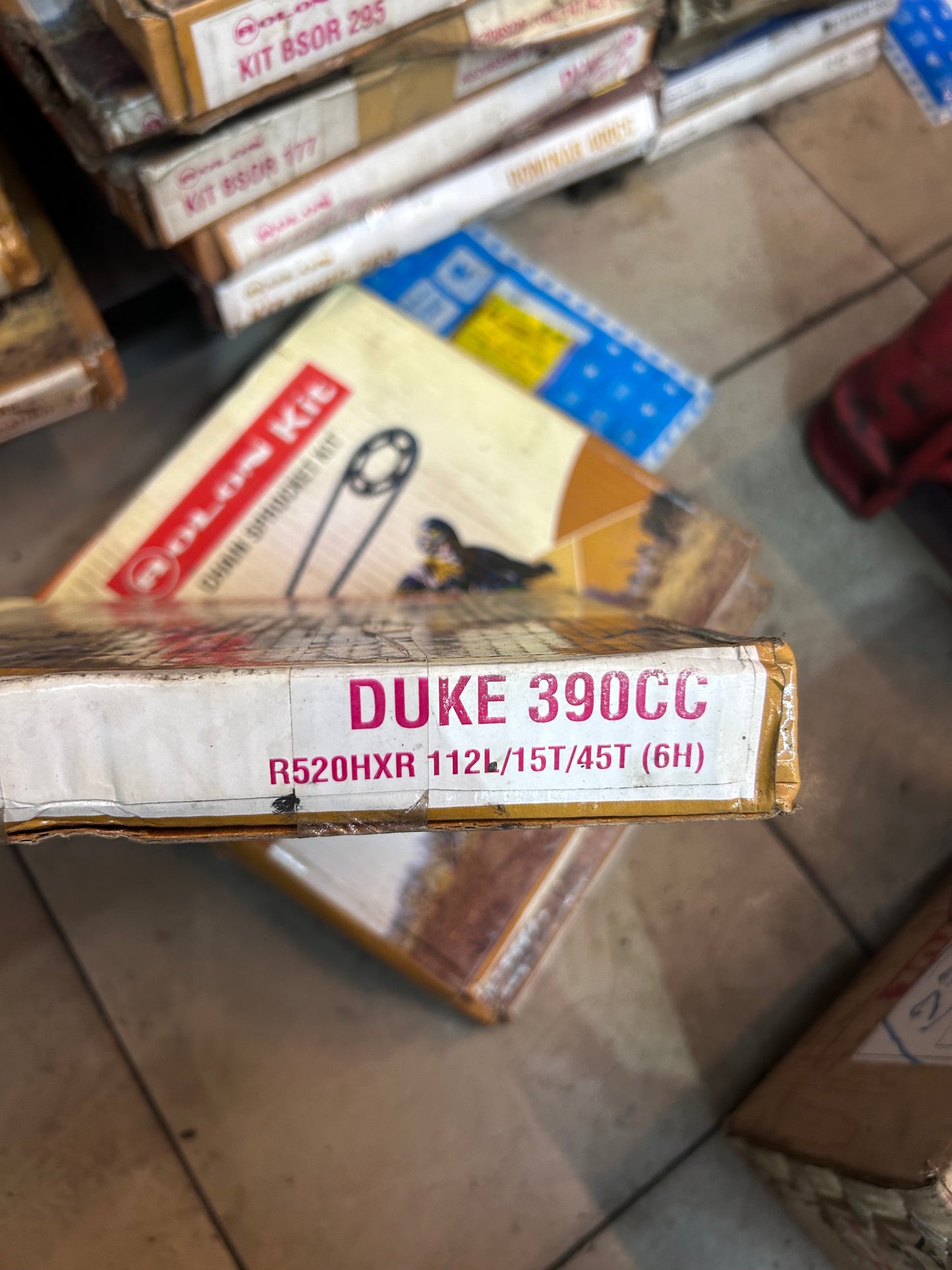 Rolon HXR 199 X-Ring Chain & Sprocket Kit – KTM Duke 390 (15T/45T, 112-Link, 6-Hole)