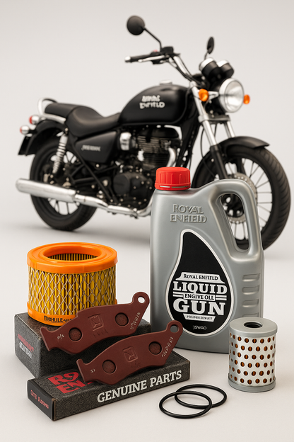 Royal Enfield Thunderbird 350 UCE Service Kit – Basic / Standard / Brake Care / Full Maintenance + Touring & Spark Plug Add‑Ons (OEM)