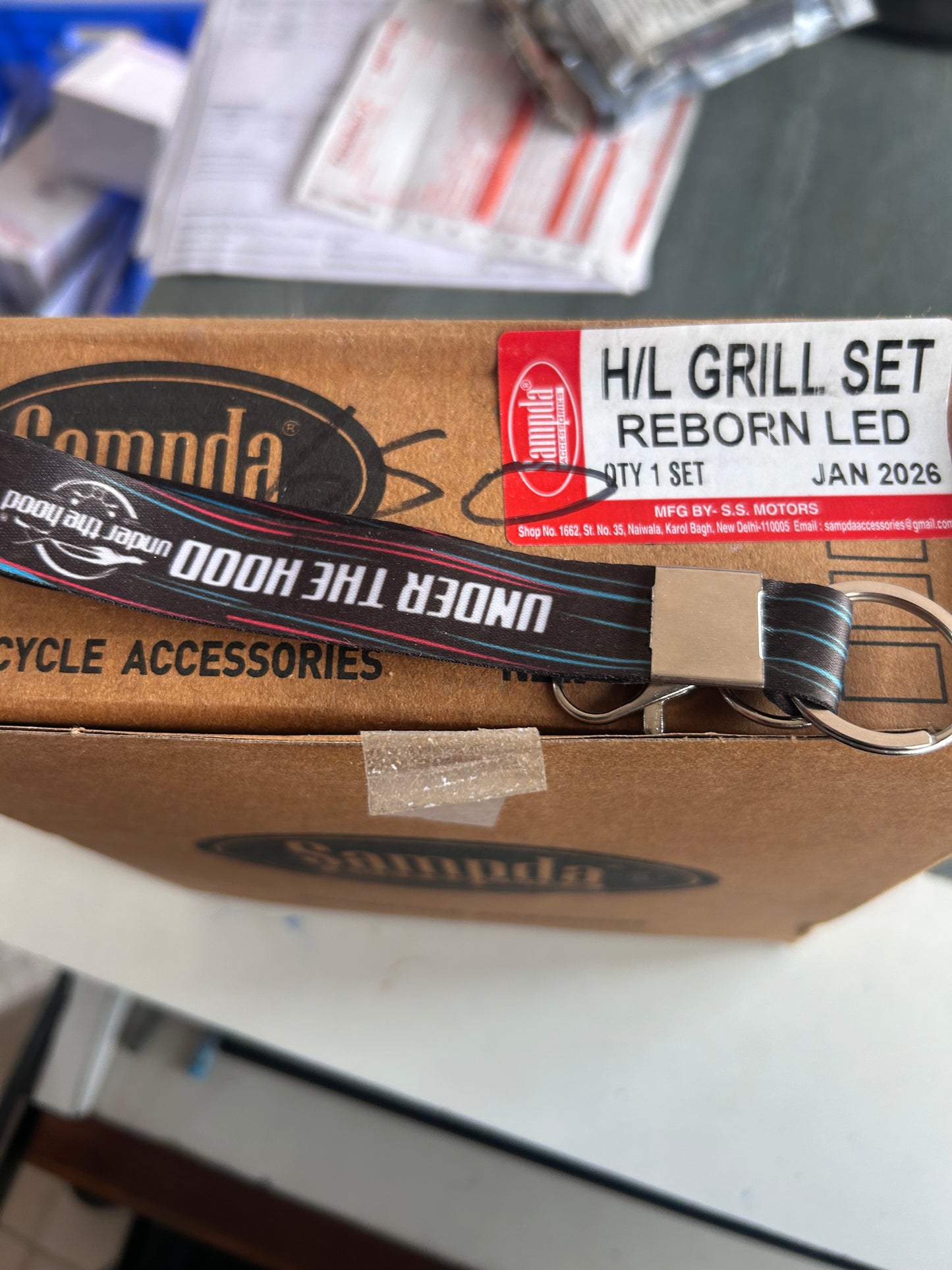 Sampda H/L Grill Set for Royal Enfield Classic 350 Reborn / New Standard – LED Indicator Model or Halogen Indicator Model