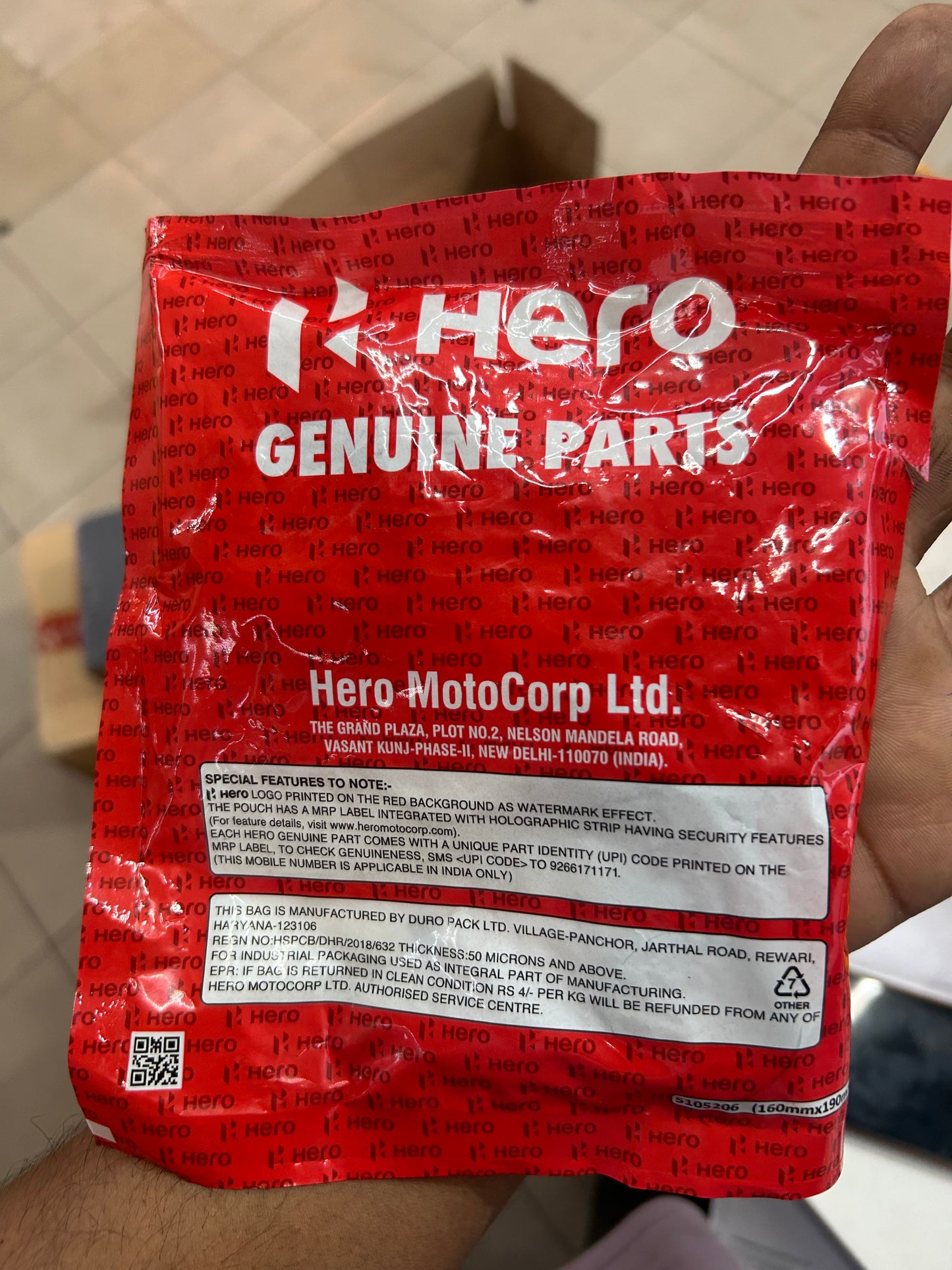 Genuine Hero Air Filter – 17213AACA0099S – For Splendor+, HF Deluxe, Glamour, Super Splendor, HF Dawn