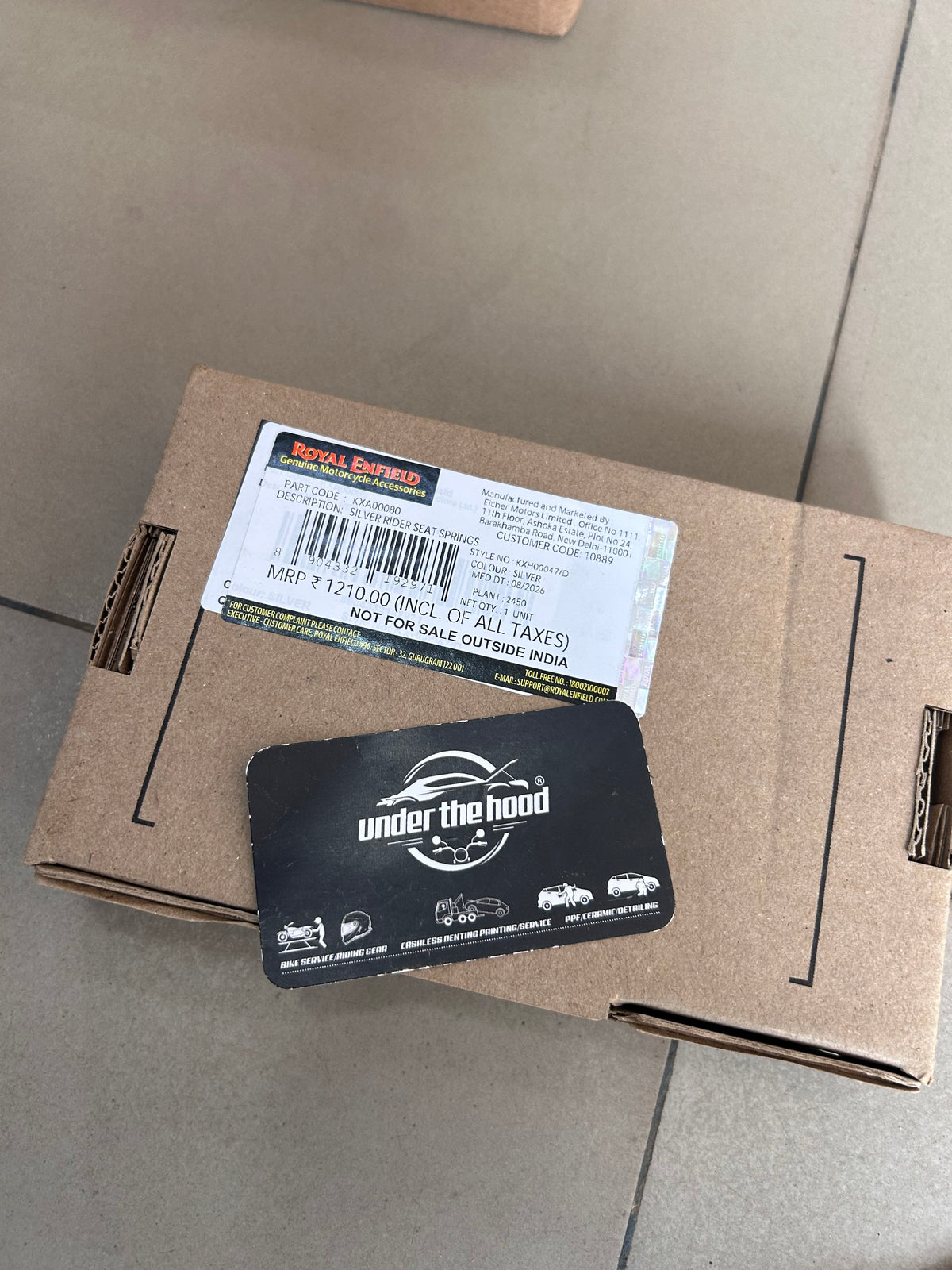 Royal Enfield Classic 350 Silver Rider Seat Springs KXA00080 | Genuine OEM