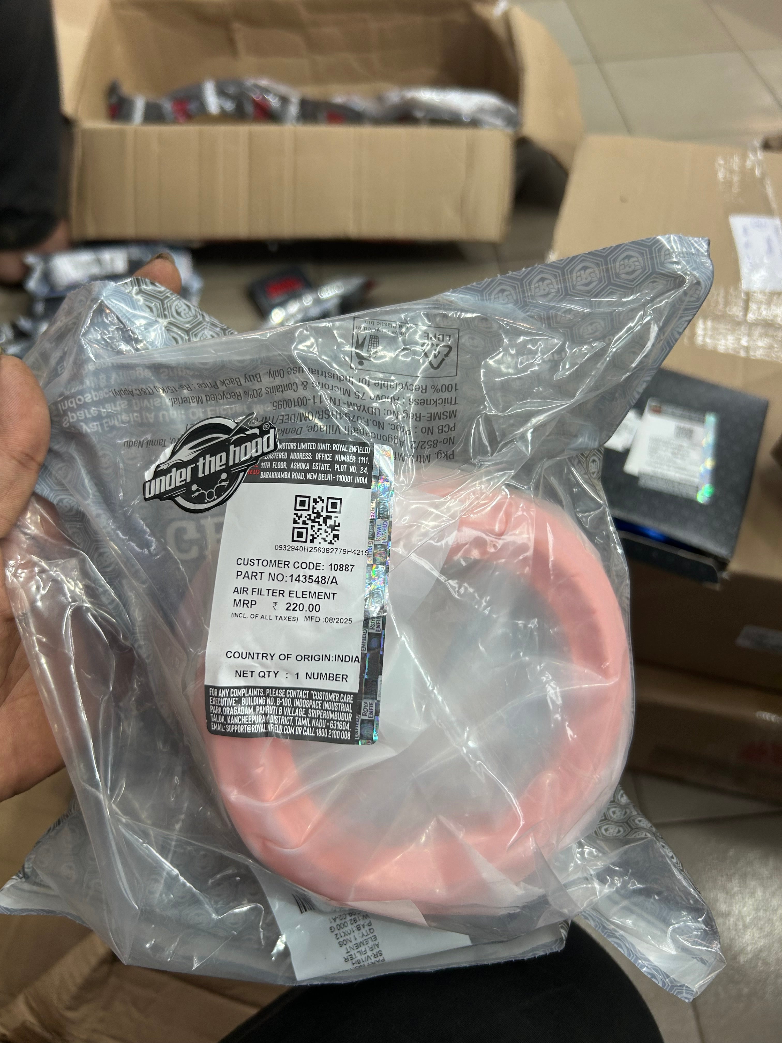 Genuine Classic 350 Air Filter – Royal Enfield OEM – UNDER THE HOOD
