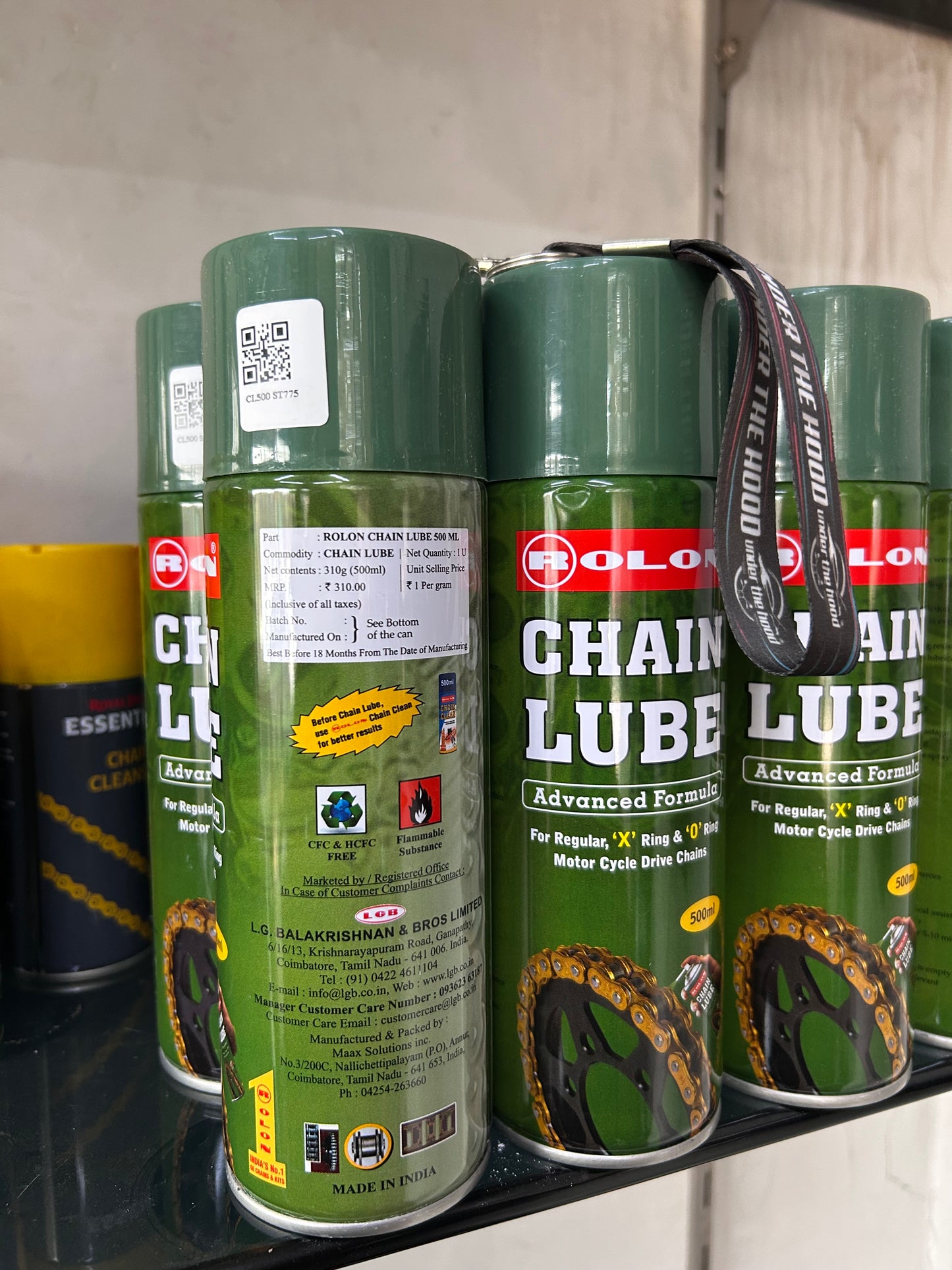 Rolon Chain Lube for Motorcycles (O-Ring / X-Ring Safe) – 150ml / 500ml – Genuine Chain Lubricant