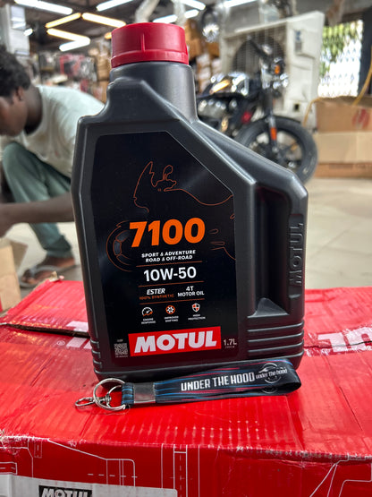 Motul 7100 4T 10W-50 Engine Oil (API SP, JASO MA2) – 100% Synthetic Ester – 1L / 1.5L (Select Pack Size)