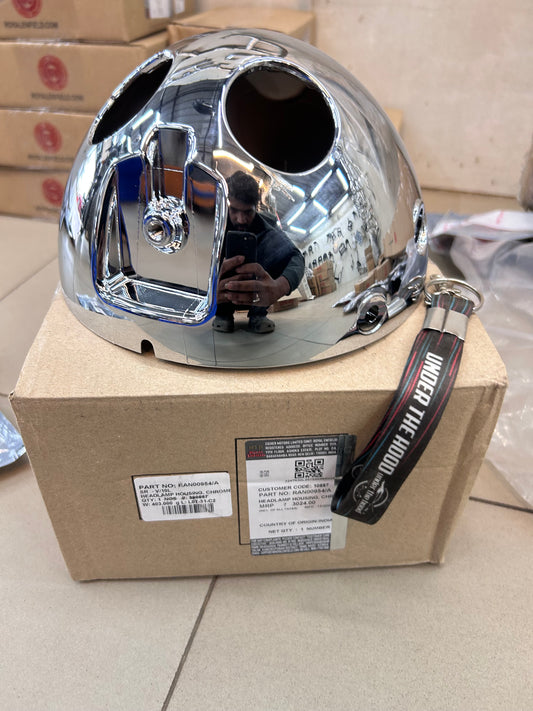 Royal Enfield Interceptor 650 / Continental GT 650 Headlamp Housing (Chrome) – RAN00954/A (BS6/BSVI 650 Twins)