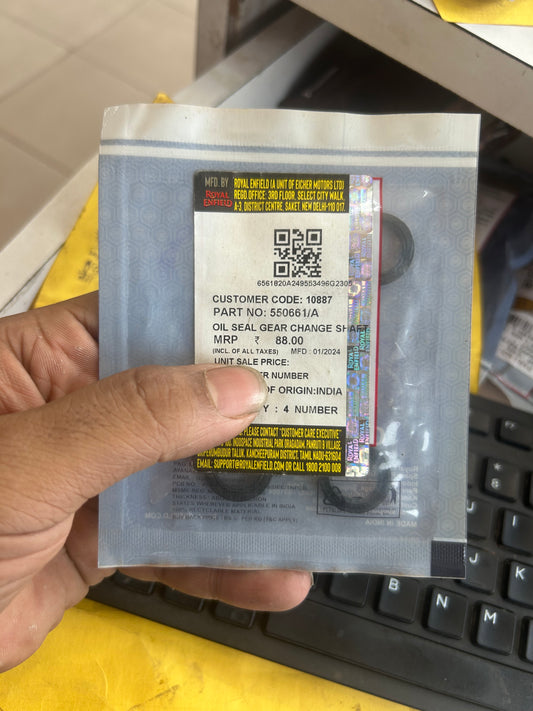 Royal Enfield 550661/A gear change oil seal for UCE models