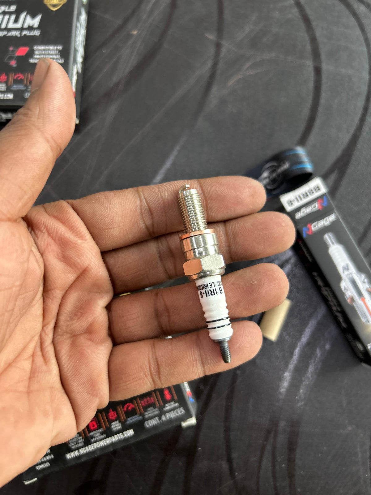 NGage B8RII-8 Double Iridium Spark Plug – Interceptor/GT 650, Himalayan 411, R15, MT-15, Ninja 300, Jawa, Yezdi & More
