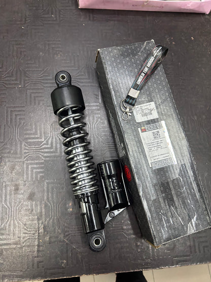Royal Enfield 1120018/B Rear Shock Absorber – Classic 350 ABS & Classic 500 Disc / Stealth Black (Euro IV / BS4) – Genuine OEM