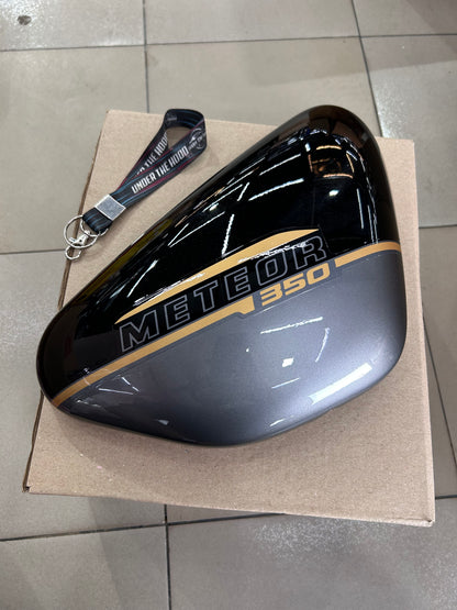 Royal Enfield Meteor 350 Supernova Black RH Outer Cover with Sticker Halcyon Black RAV02811/A