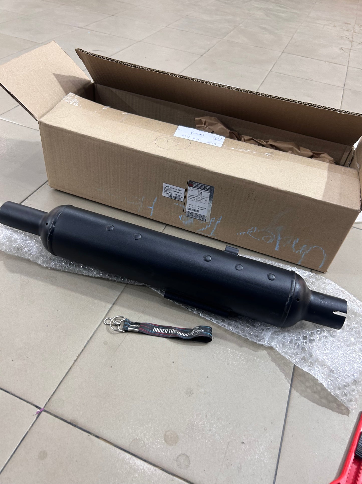 Royal Enfield Classic 350 Reborn Black Silencer Assembly RLX01042
