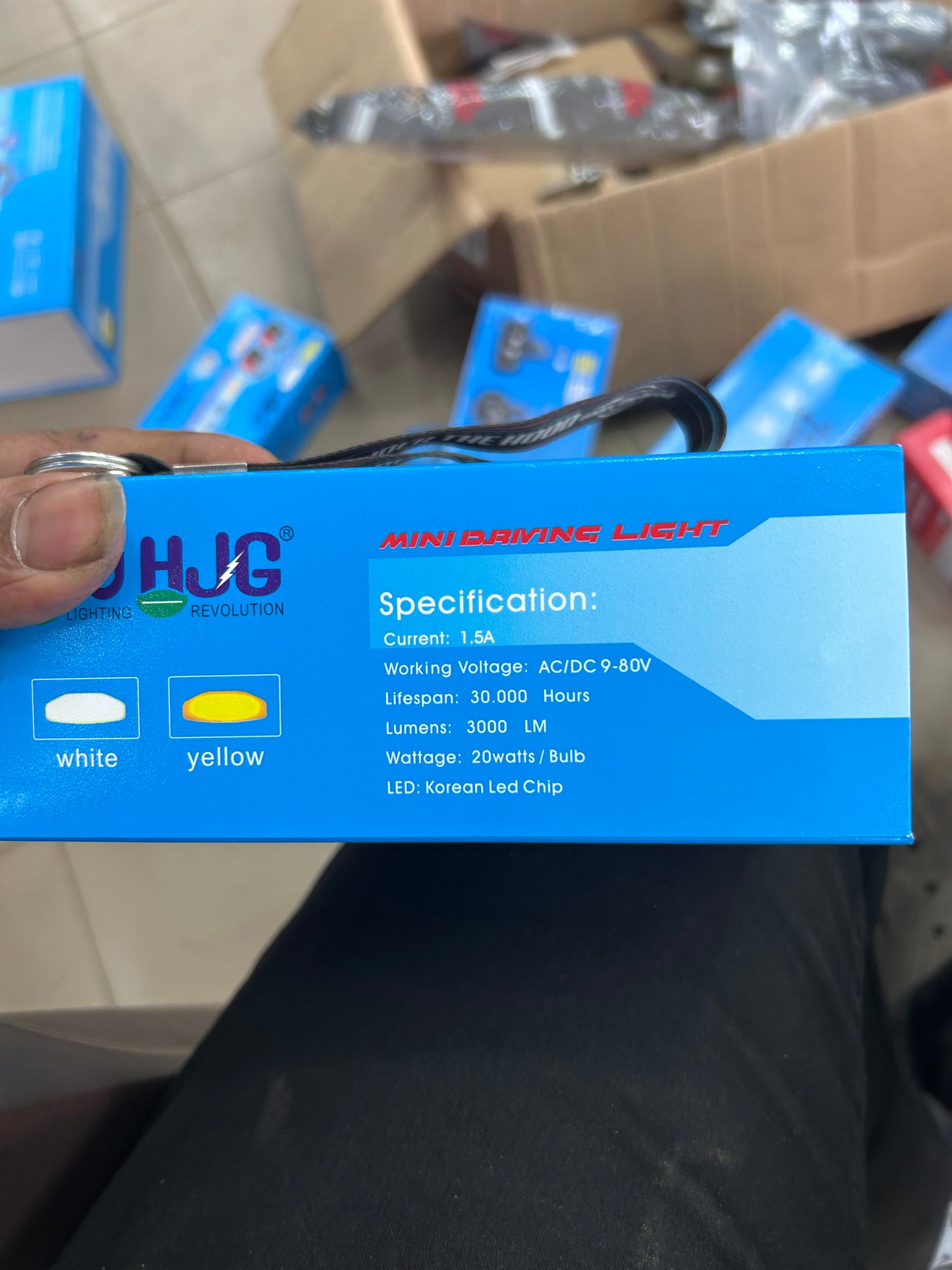 HJG Mini Drive LED Auxiliary Fog/Driving Lights (20W/Light, 3000LM, 9–80V) | LIU HJG | White/Yellow