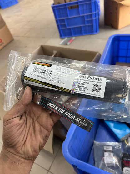 Black Handlebar Brace Pad (Foam Padded Crossbar Cover) for Royal Enfield Interceptor 650 – 1990496 (Replaces 1990402)