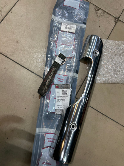 Royal Enfield 591878/B – Exhaust Pipe Guard (OEM Chrome) for Classic 350 & Classic 500 EFI